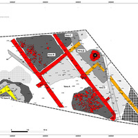 Planimetria dell'area di scavo